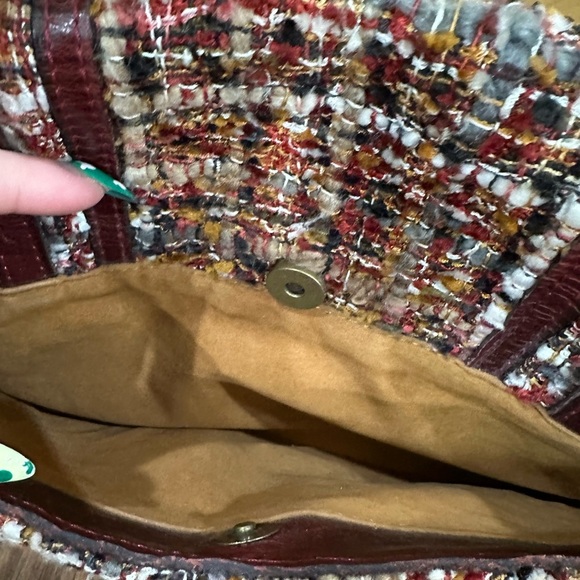 Patricia Nash Chic Multicolor Tweed Handbag - Picture 8 of 11